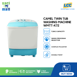 (LCC) Camel 7.2 kg Twin Tub Washing Machine WMTT-K72 - 4304800